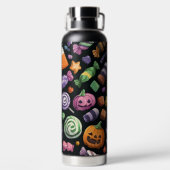 COLORFUL HALLOWEEN SWEETS AND CANDY ウォーターボトル (背面)