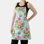 Colorful Hand Draw Flowers  エプロン (インサイチュ)