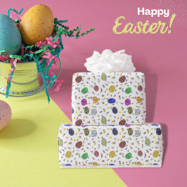Colorful Hand Drawn Easter Eggs ラッピングペーパー