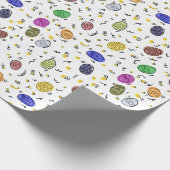 Colorful Hand Drawn Easter Eggs ラッピングペーパー (角)