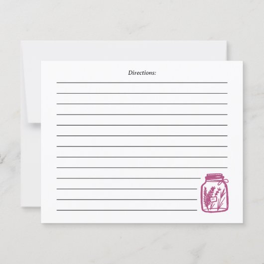 Colorful Hand Drawn Recipe Card (裏面)