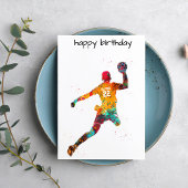 Colorful Handball Player カード