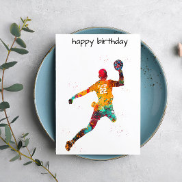 Colorful Handball Player カード