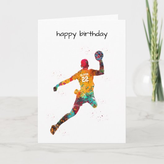 Colorful Handball Player カード (正面)