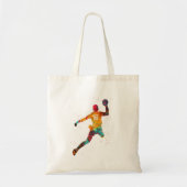 Colorful Handball Player トートバッグ (正面)