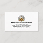 Colorful Handyman Tools Paint Splatter 名刺 (裏面)