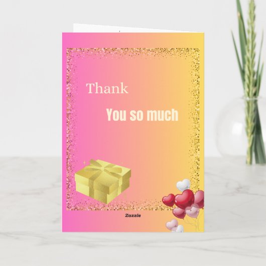 Colorful Happy Birthday Folded Greeting Card カード (裏面)