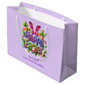 Colorful Happy Easter ラージペーパーバッグ (裏面アングル)