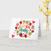Colorful Happy Mother's Day Greeting Card カード (黄色い花)