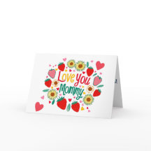 Colorful Happy Mother's Day Greeting Card