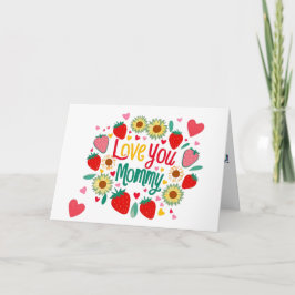 Colorful Happy Mother's Day Greeting Card カード
