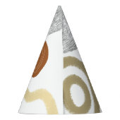 Colorful Happy One 1st Birthday Boy Party Hat パーティーハット (裏面)