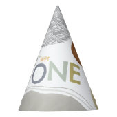 Colorful Happy One 1st Birthday Boy Party Hat パーティーハット (正面)
