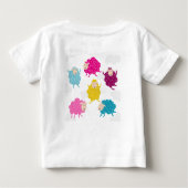 Colorful Happy Sheep Kids T-Shirt ベビーTシャツ (裏面)