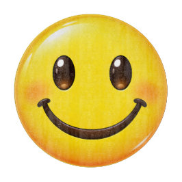 Colorful Happy Smile Emoji Pattern カッティングボード