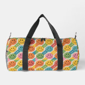 Colorful Happy Smile Emoji Pattern ダッフルバッグ (裏面)