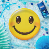 Colorful Happy Smile Emoji Pattern ペーパープレート (パーティー)