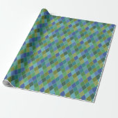 Colorful Harlequin Diamonds Wrapping Paper  ラッピングペーパー (アンロールド)