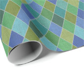 Colorful Harlequin Diamonds Wrapping Paper  ラッピングペーパー (ロールコーナー)