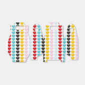 Colorful Heart Design, Boys Girls Kids, Valentine フェイバーボックス (折り畳みなし)