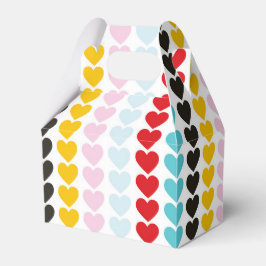 Colorful Heart Design, Boys Girls Kids, Valentine フェイバーボックス