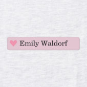 Colorful Heart Kids' Name Clothing School Labels ラベル (デザイン1)