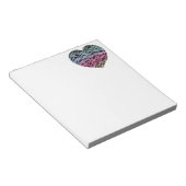Colorful Heart Motif ノートパッド (アングル)