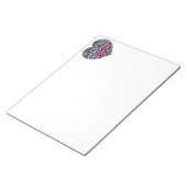 Colorful Heart Motif ノートパッド (アングル)