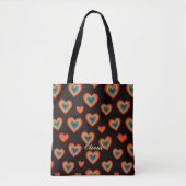 Colorful Heart Pattern トートバッグ (正面)