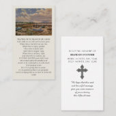 Colorful Heartfelt Condolences Sympathy Card 名刺 (正面/裏面)