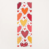 Colorful Heartfelt Love Pattern Design ヨガマット (正面)