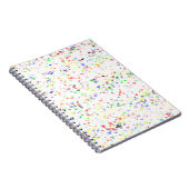 Colorful Hearts Pattern Notebook ノートブック (右側)