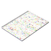 Colorful Hearts Pattern Notebook ノートブック (左側)