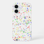 Colorful Hearts Phone Case iPhone 16ケース (裏面)