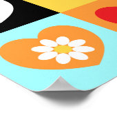 Colorful hearts, poster ポスター (角)