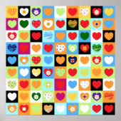 Colorful hearts, poster ポスター (正面)