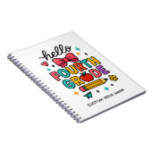 Colorful Hello Fourth Grade ノートブック (右側)