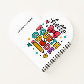 Colorful Hello Fourth Grade ノートブック (裏面)