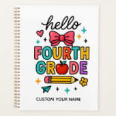 Colorful Hello Fourth Grade プランナー手帳 (正面)