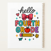 Colorful Hello Fourth Grade プランナー手帳 (裏面)