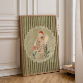 Colorful Hen Nursery Wall Art ポスター