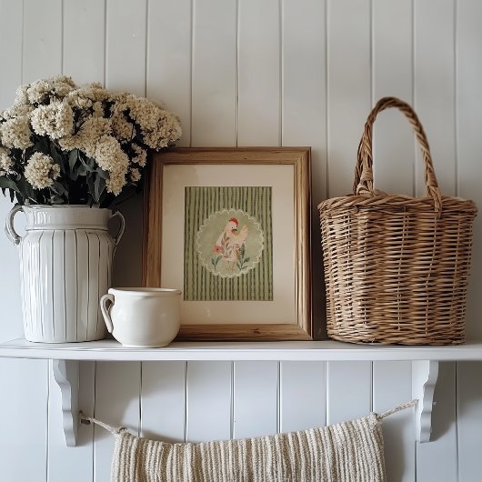 Colorful Hen Nursery Wall Art ポスター