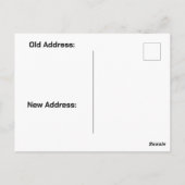 Colorful High Tech Lights Change of Address ポストカード (裏面)