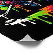 Colorful Hockey Ice Cream Drip Player  ポスター (角)