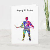 Colorful Hockey Player カード (正面)