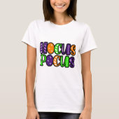 Colorful Hocus Pocus T-Shirt - Retro Groovy Witchy Tシャツ (正面)