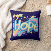 Colorful Hope Graffiti - Y2K Sparkle Aesthetic クッション (ブランケット)