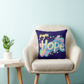 Colorful Hope Graffiti - Y2K Sparkle Aesthetic クッション (椅子)
