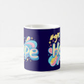 Colorful Hope Graffiti - Y2K Sparkle Aesthetic コーヒーマグカップ (中央)