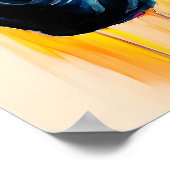 Colorful Horses Vibrant Art ポスター (角)